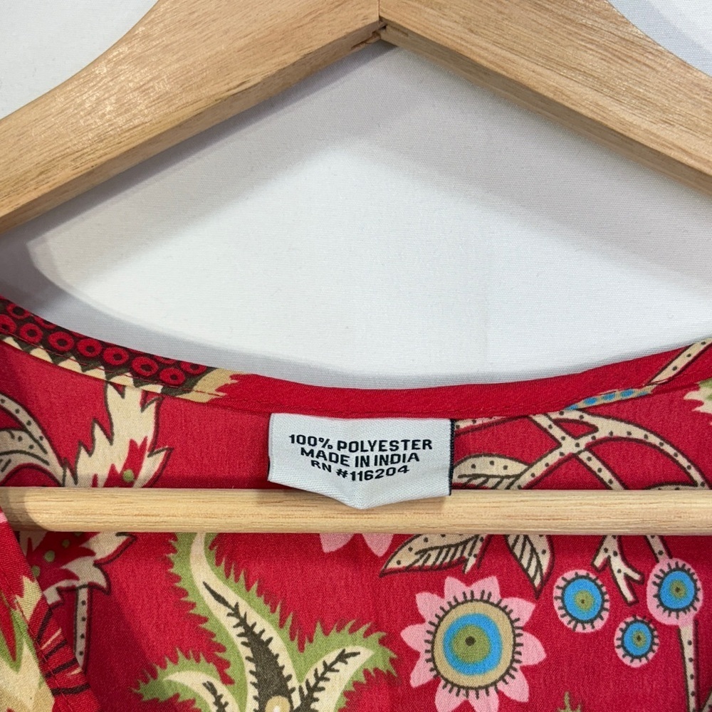 🎲Vibrant botanical floral Kaftan dress - Picture 4 of 6